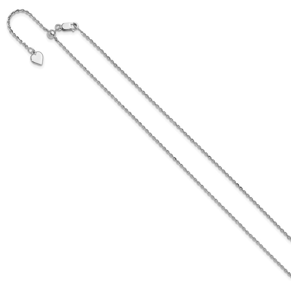 30 Inch Sterling Silver Adjustable 1.75mm Cable Chain Necklace