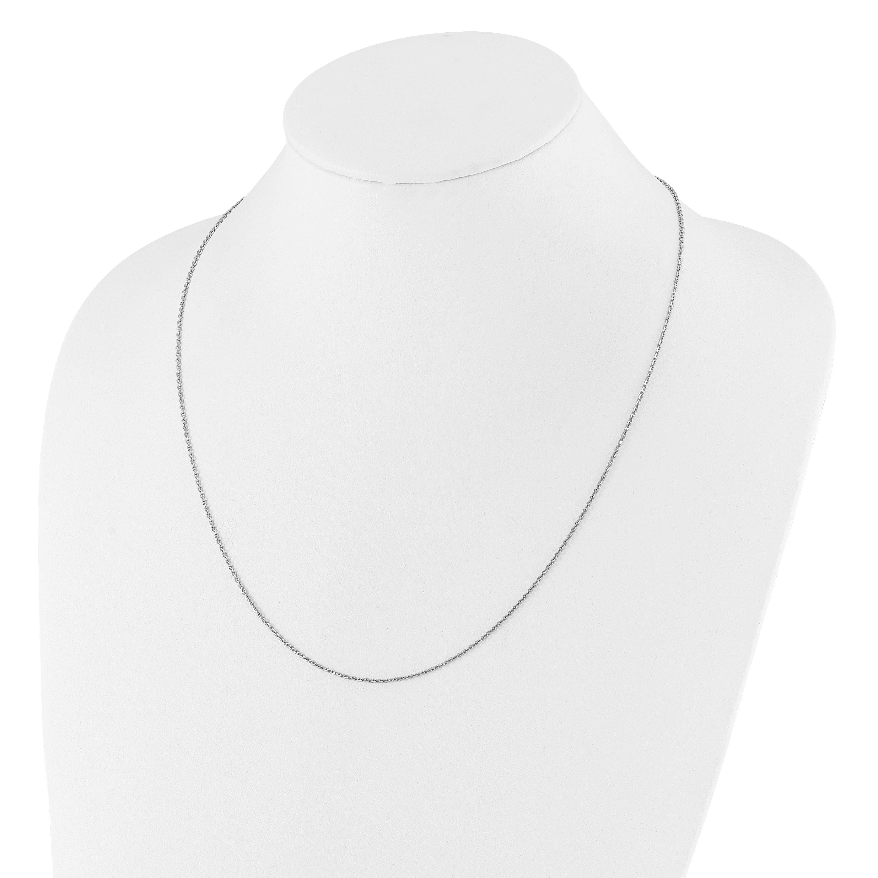 22 Inch Sterling Silver Adjustable 1.75mm Cable Chain Necklace