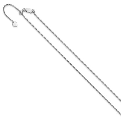 30 Inch Sterling Silver Adjustable 1.5mm D/C Spiga Chain Necklace