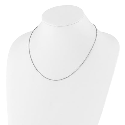 22 Inch Sterling Silver Adjustable 1.5mm D/C Spiga Chain Necklace