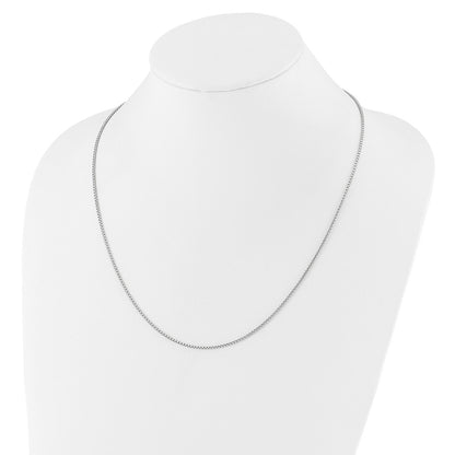 30 Inch Sterling Silver Adjustable 1.5mm Round Box Chain Necklace