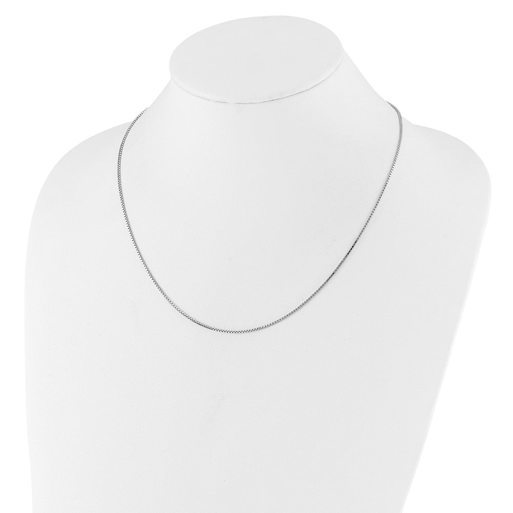 30 Inch Sterling Silver Adjustable 1.15mm Box Chain Necklace