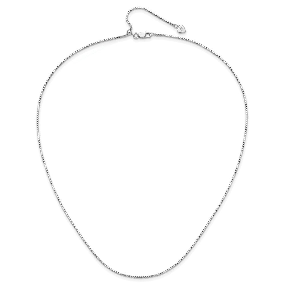 30 Inch Sterling Silver Adjustable 1.15mm Box Chain Necklace