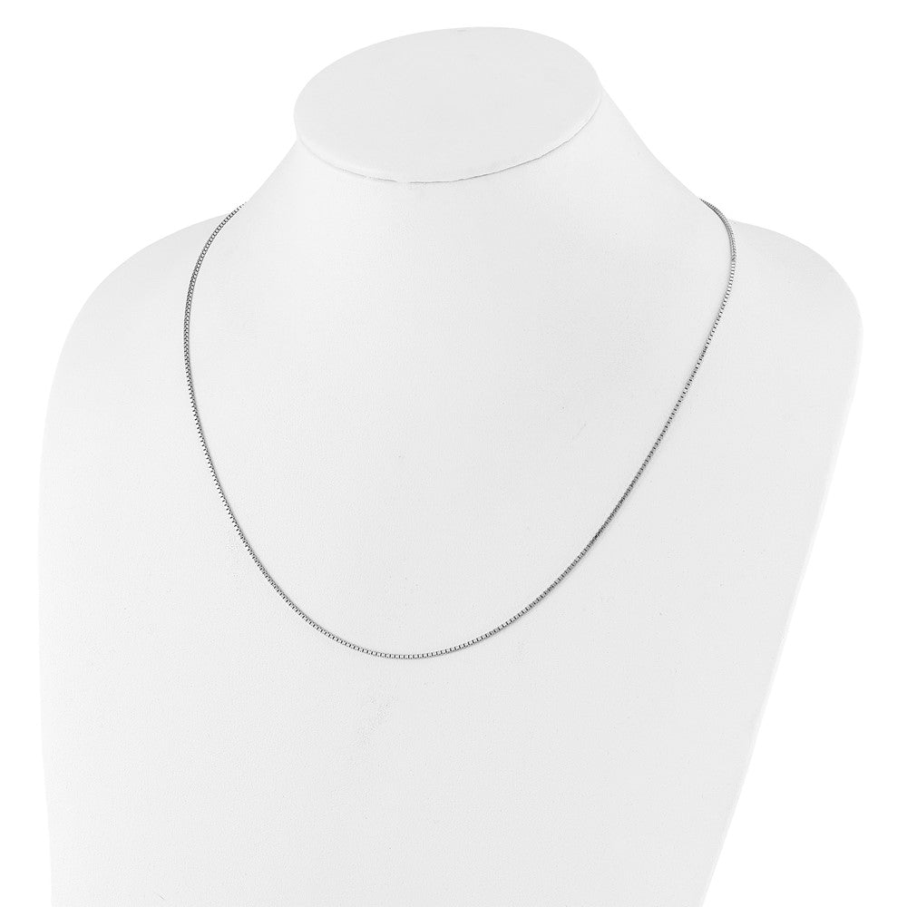 30 Inch Sterling Silver Adjustable 1.15mm Box Chain Necklace