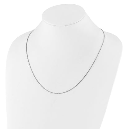 22 Inch Sterling Silver Adjustable 1.15mm Box Chain Necklace