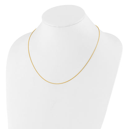 22 Inch Sterling Silver Gold-Plated Adjustable .95mm Snake Chain Necklace