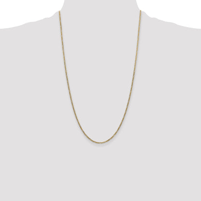 26 Inch 14K 1.8mm Flat Figaro Chain Necklace