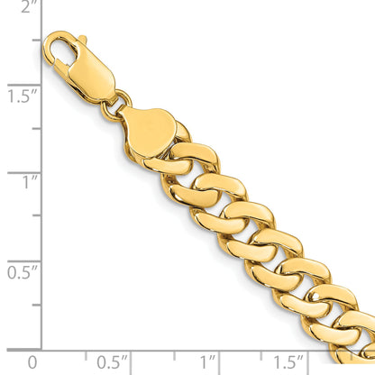 8 Inch 14K 8.5mm Solid Hand-Polished Fancy Link Bracelet