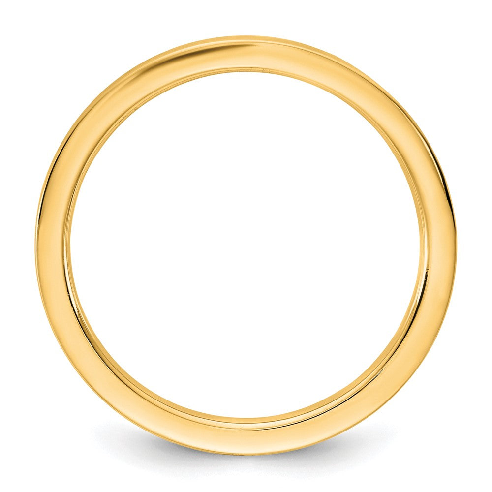 10K Yellow Gold 10Ky 1.5mm Standard Flat Comfort Fit Band Size 14