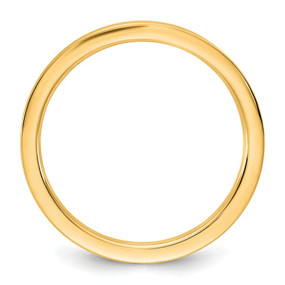 10K Yellow Gold 10Ky 1.5mm Standard Flat Comfort Fit Band Size 13.5