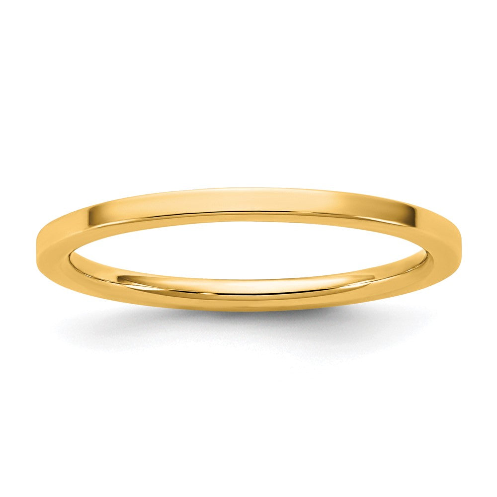 10K Yellow Gold 10Ky 1.5mm Standard Flat Comfort Fit Band Size 11