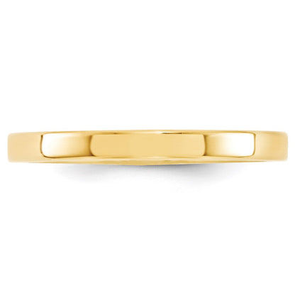 Solid 18K Yellow Gold 2.5mm Standard Flat Comfort Fit Men's/Women's Wedding Band Ring Size 9