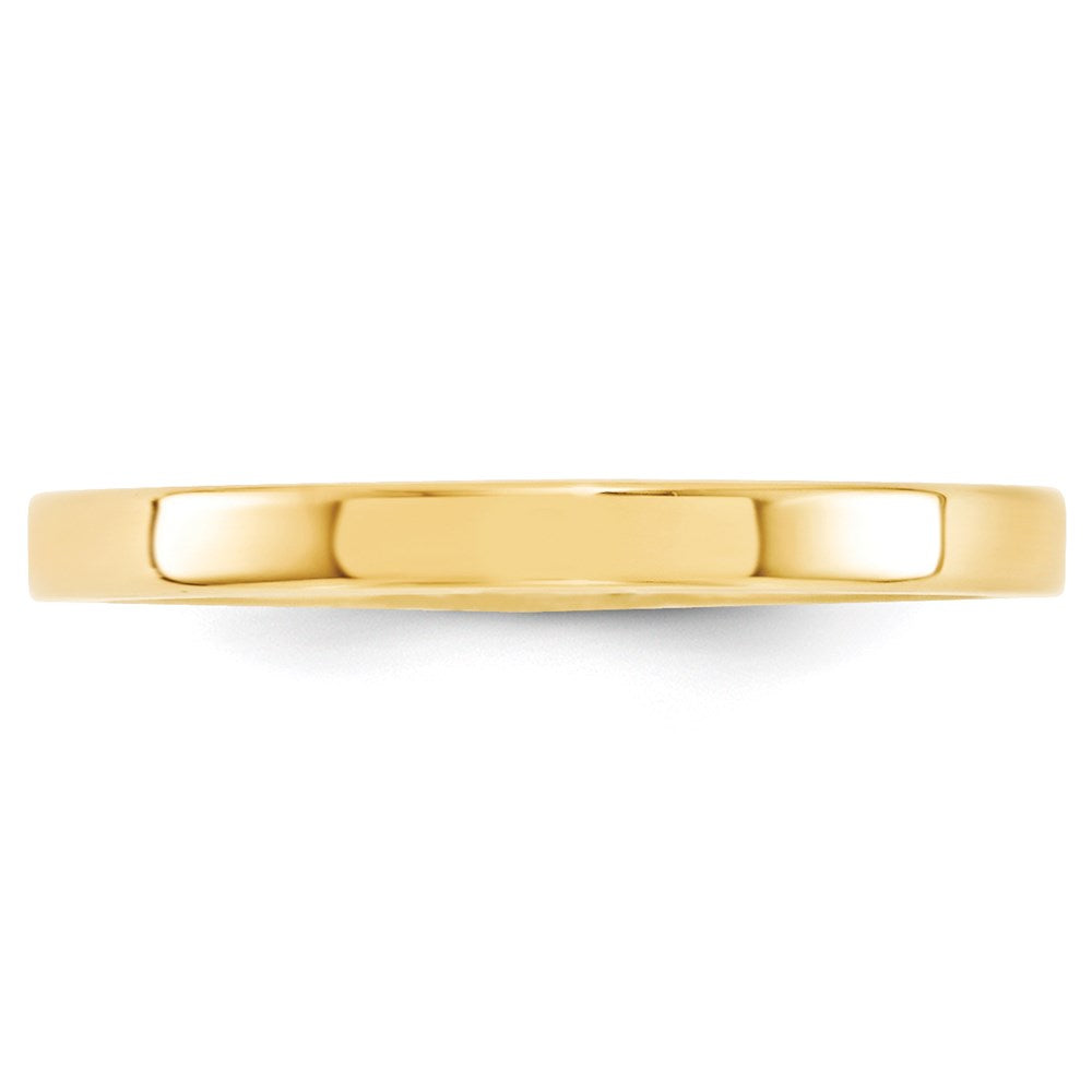 Solid 18K Yellow Gold 2.5mm Standard Flat Comfort Fit Men's/Women's Wedding Band Ring Size 5