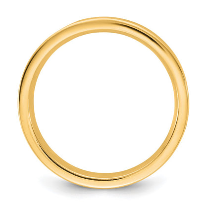 14K Yellow Gold 3.5mm Standard Flat Comfort Fit Band