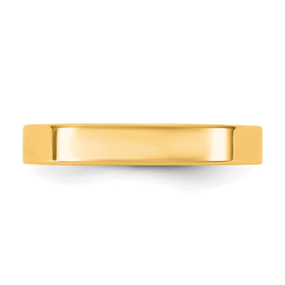 14K Yellow Gold 3.5mm Standard Flat Comfort Fit Band