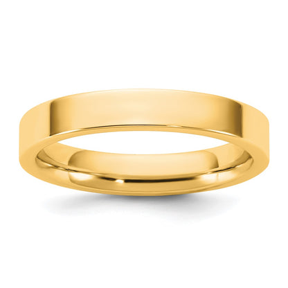 14K Yellow Gold 3.5mm Standard Flat Comfort Fit Band
