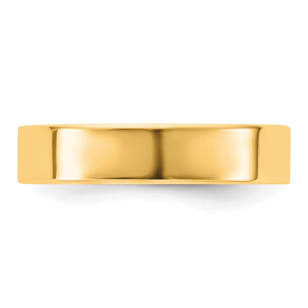 14K Yellow Gold 4.5mm Standard Flat Comfort Fit Band