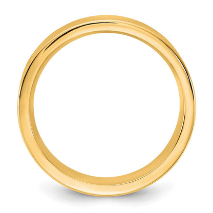 10K Yellow Gold 10Ky 5.5mm Standard Flat Comfort Fit Band Size 10