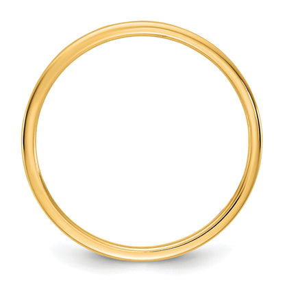 10K Yellow Gold 10Ky 1.5mm Lightweight Flat Band Size 13.5