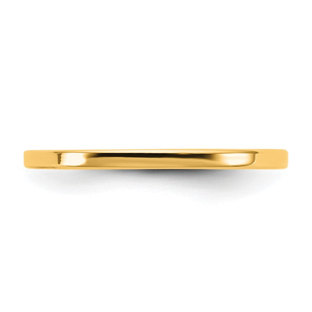 10K Yellow Gold 10Ky 1.5mm Lightweight Flat Band Size 5.5