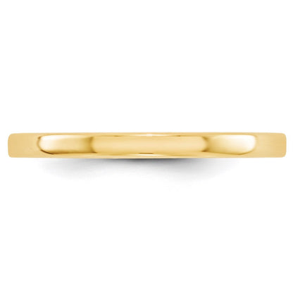 Solid 18K Yellow Gold 2mm Light Weight Flat Men's/Women's Wedding Band Ring Size 9