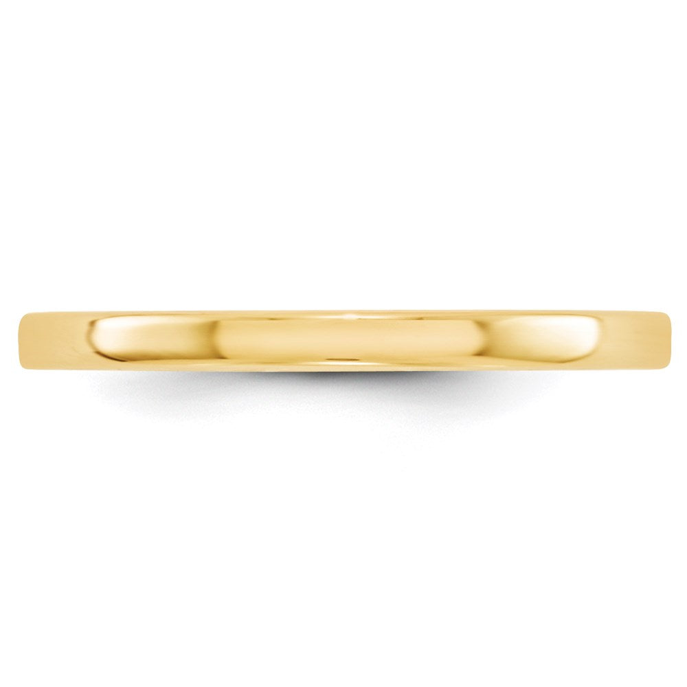 Solid 18K Yellow Gold 2mm Light Weight Flat Men's/Women's Wedding Band Ring Size 13.5