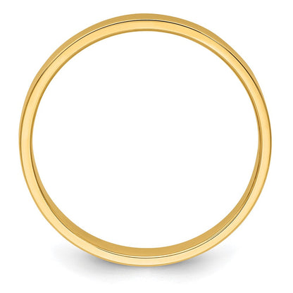 14k Yellow Gold 3mm Lightweight Flat Wedding Band Ring
