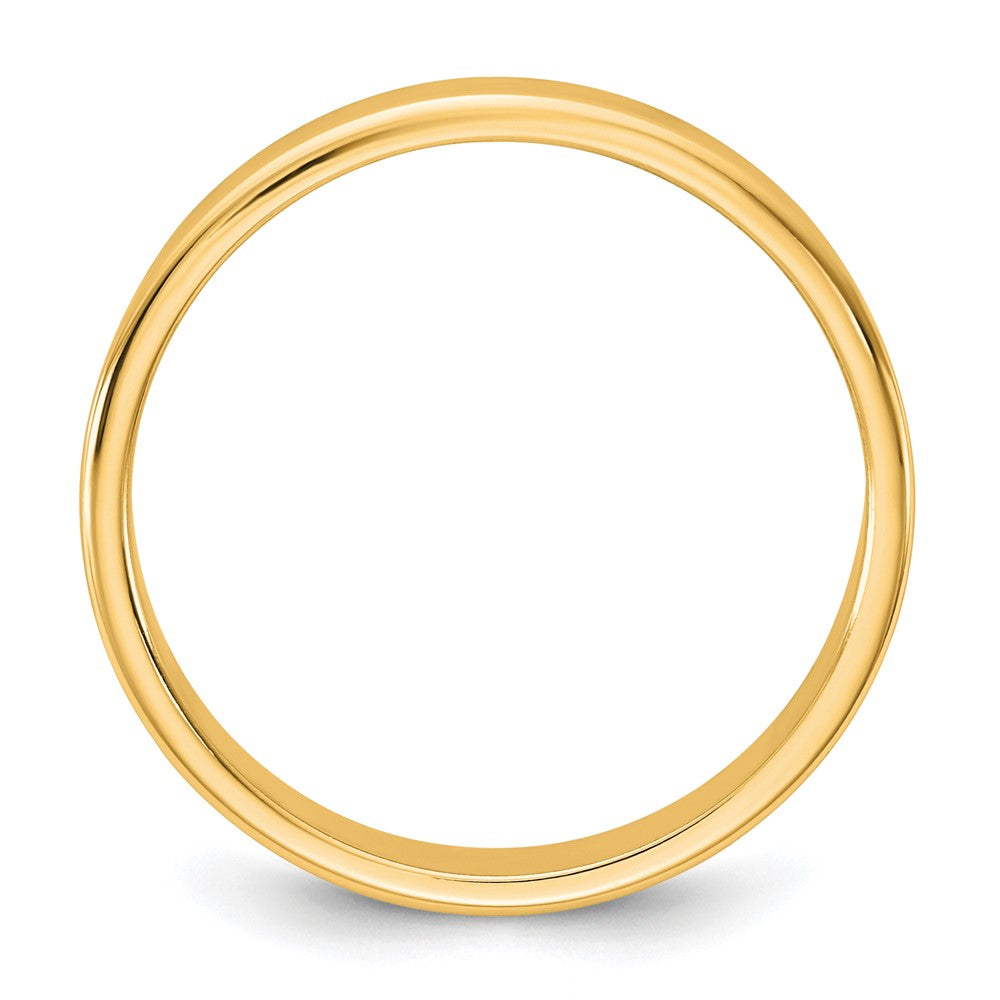 10K Yellow Gold 10Ky 3.5mm Lightweight Flat Band Size 5