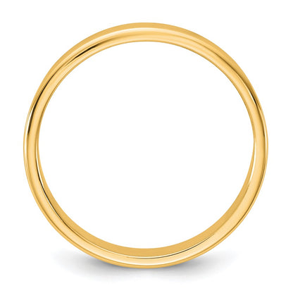 10K Yellow Gold 10Ky 3.5mm Lightweight Flat Band Size 11