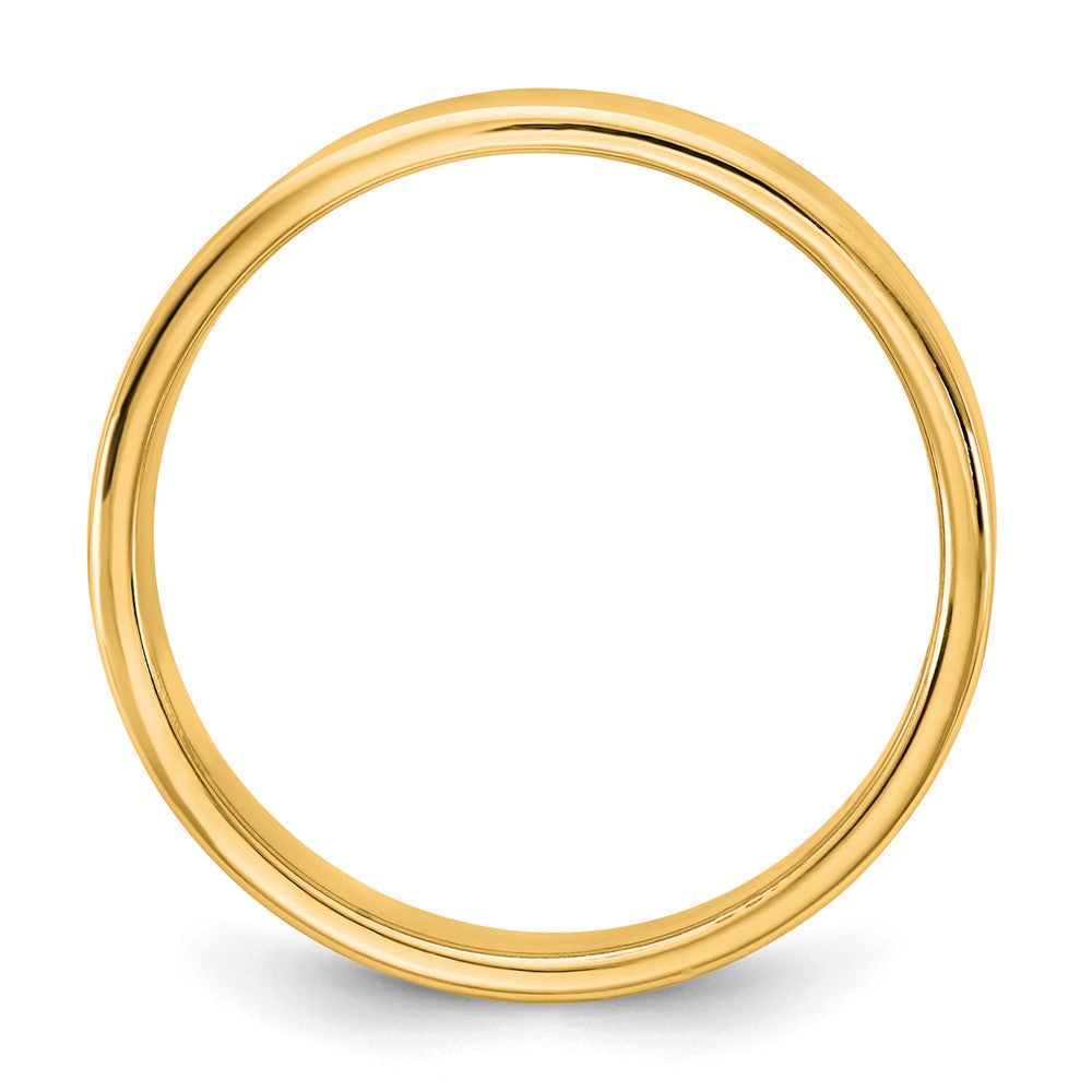 10K Yellow Gold 10Ky 4.5mm Lightweight Flat Band Size 10.5
