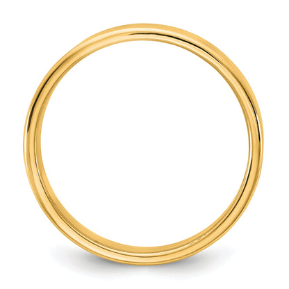 10K Yellow Gold 10Ky 4.5mm Lightweight Flat Band Size 13