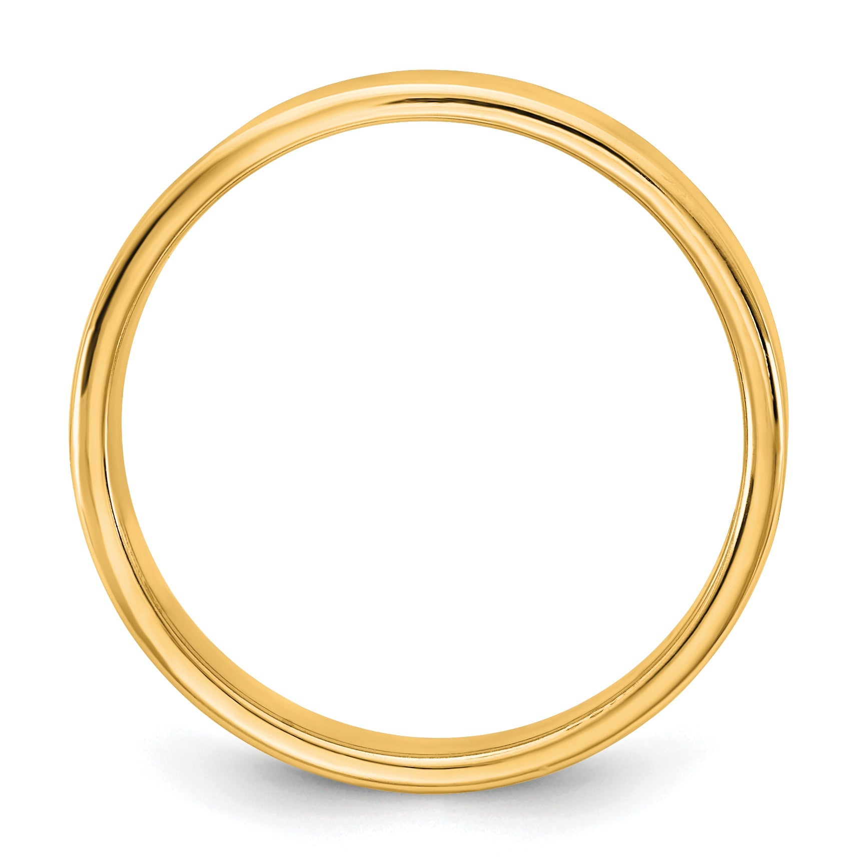 10K Yellow Gold 10Ky 4.5mm Lightweight Flat Band Size 5.5