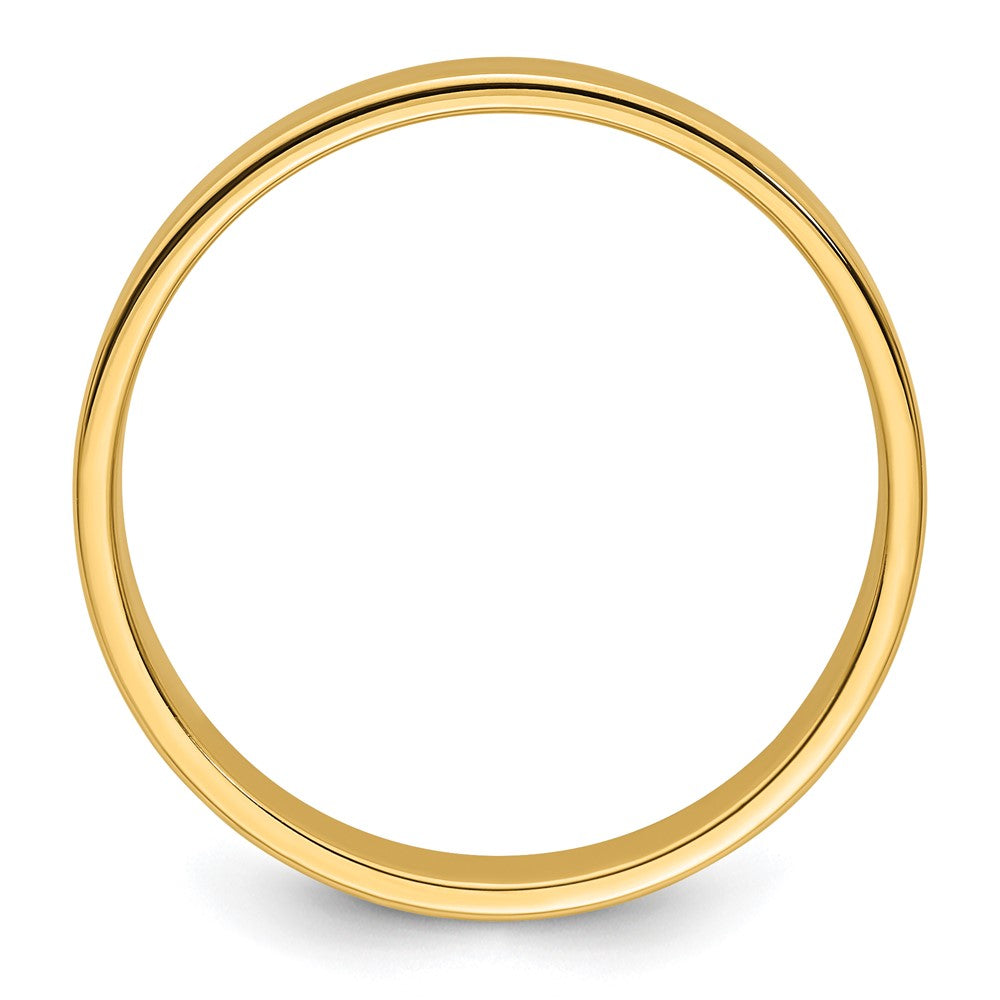18k Yellow Gold 5mm Lightweight Flat Wedding Band Ring