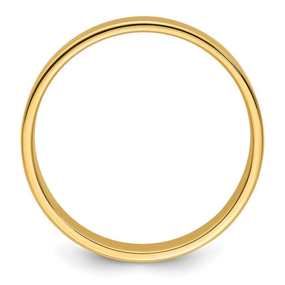14k Yellow Gold 5mm Lightweight Flat Wedding Band Ring