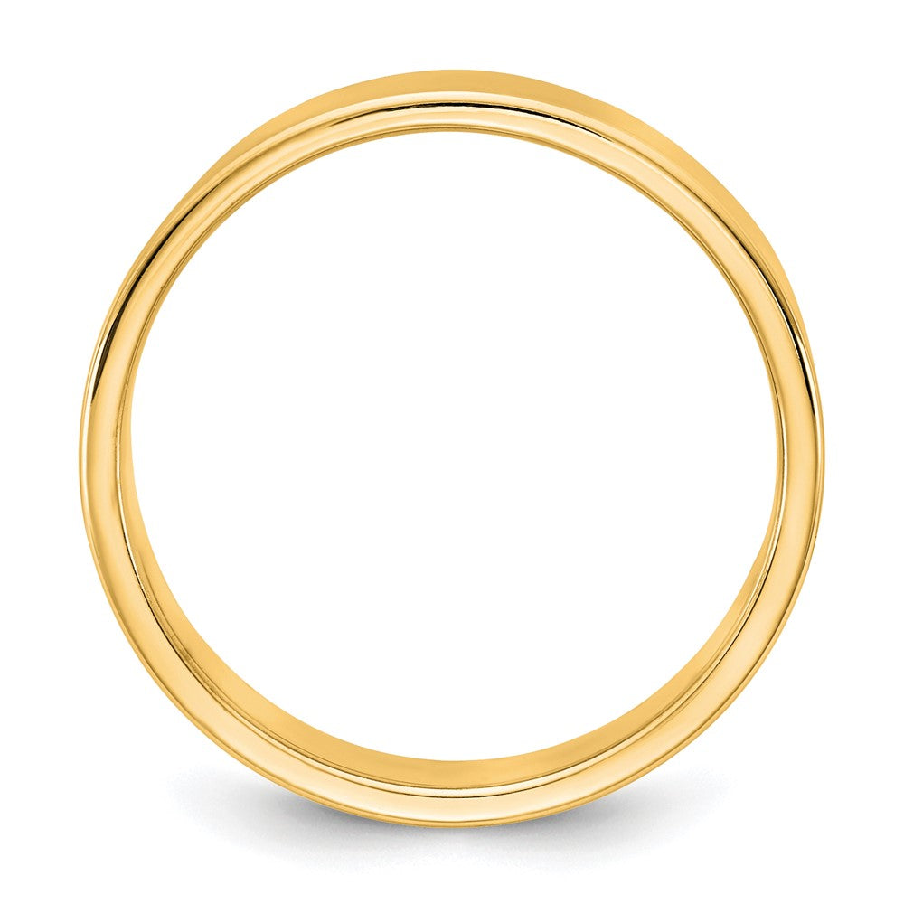 10K Yellow Gold 10Ky 5.5mm Lightweight Flat Band Size 9.5