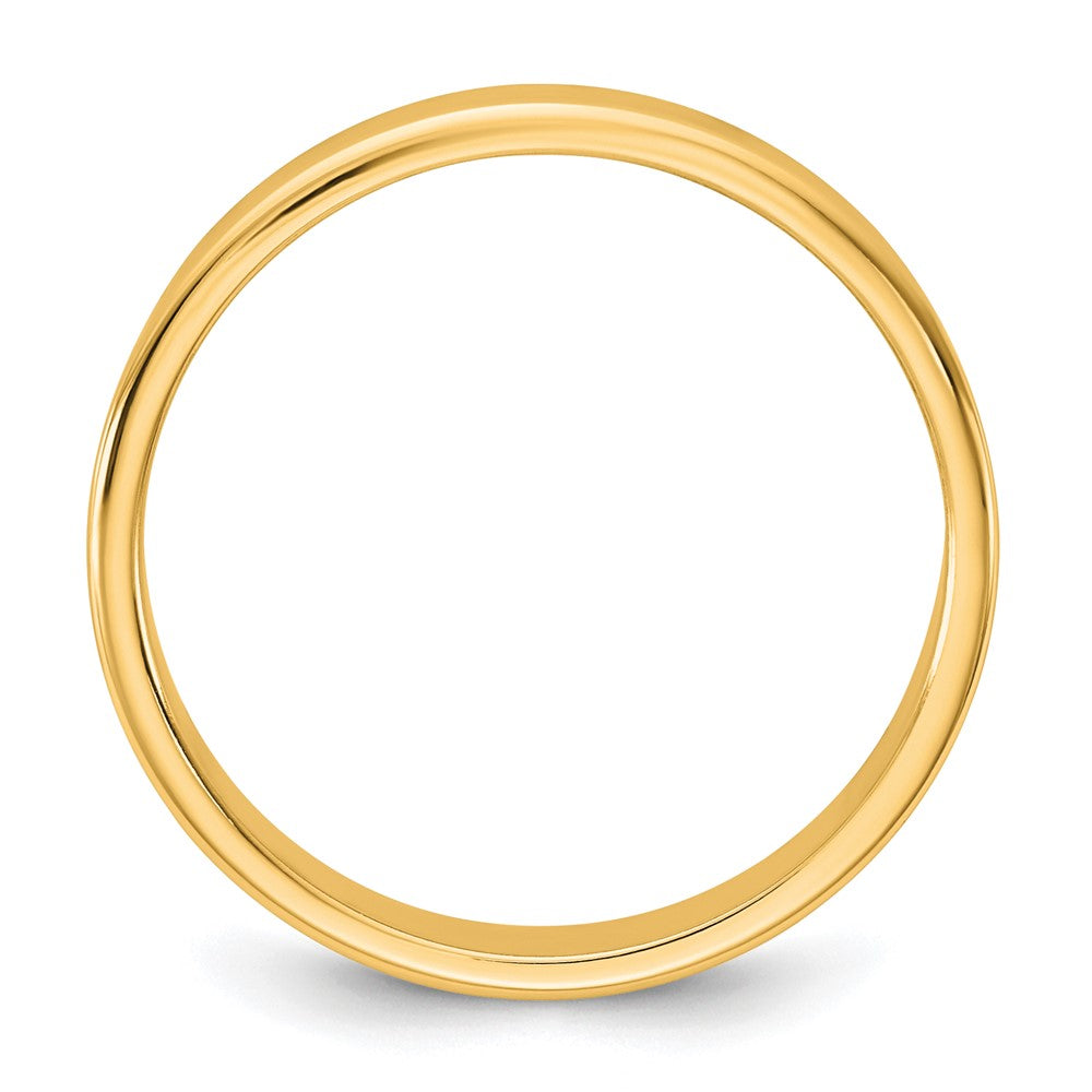 10K Yellow Gold 10Ky 6.5mm Lightweight Flat Band Size 5.5