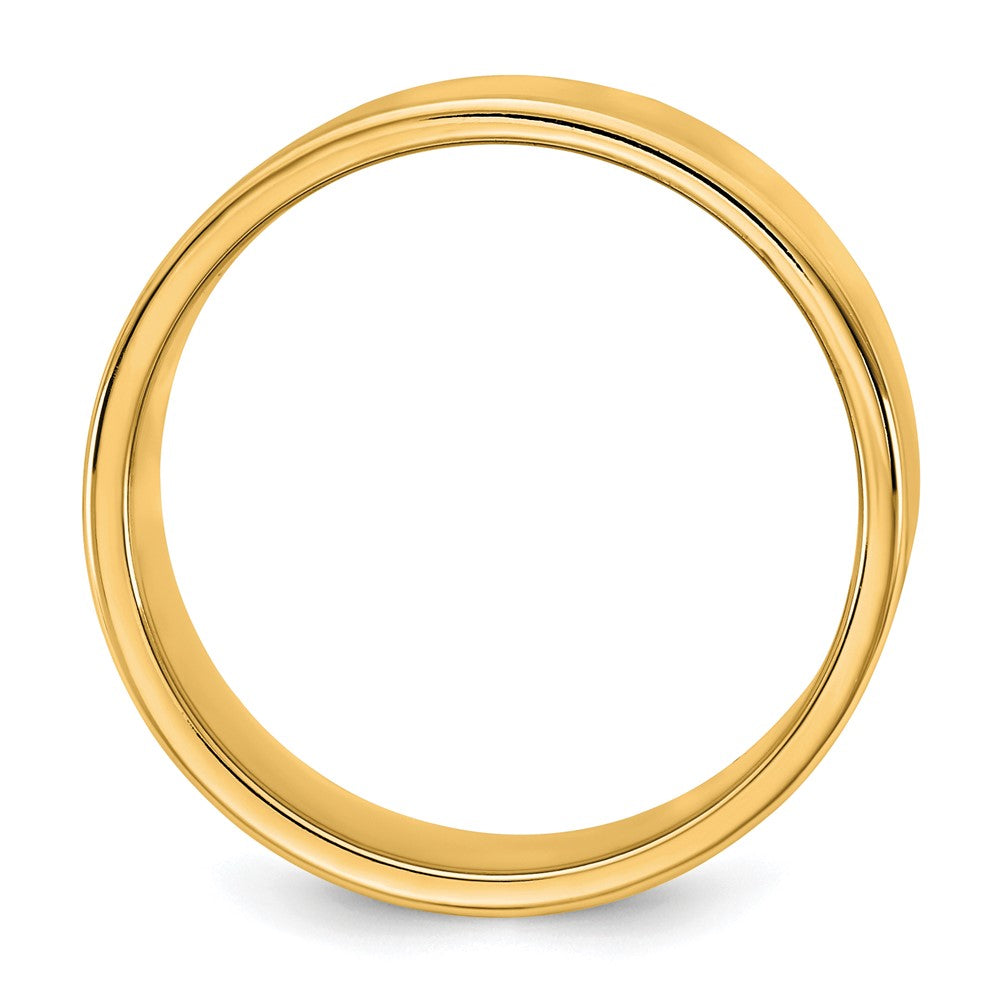 14K Yellow Gold 9mm Lightweight Flat Band