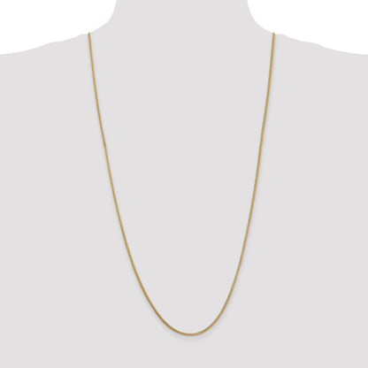 14K Yellow Gold 30 Inch 1.3mm Franco With Lobster Clasp Chain Necklace