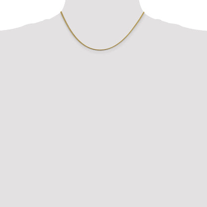 14K Yellow Gold 16 Inch 1.4mm Franco With Lobster Clasp Chain Necklace