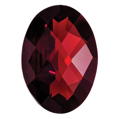 Gemstone Garnet Aa Quality 6X4mm Oval Checkerboard