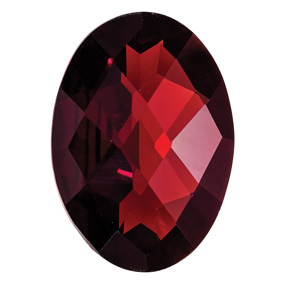 Gemstone Garnet Aa Quality 14X10mm Oval Checkerboard