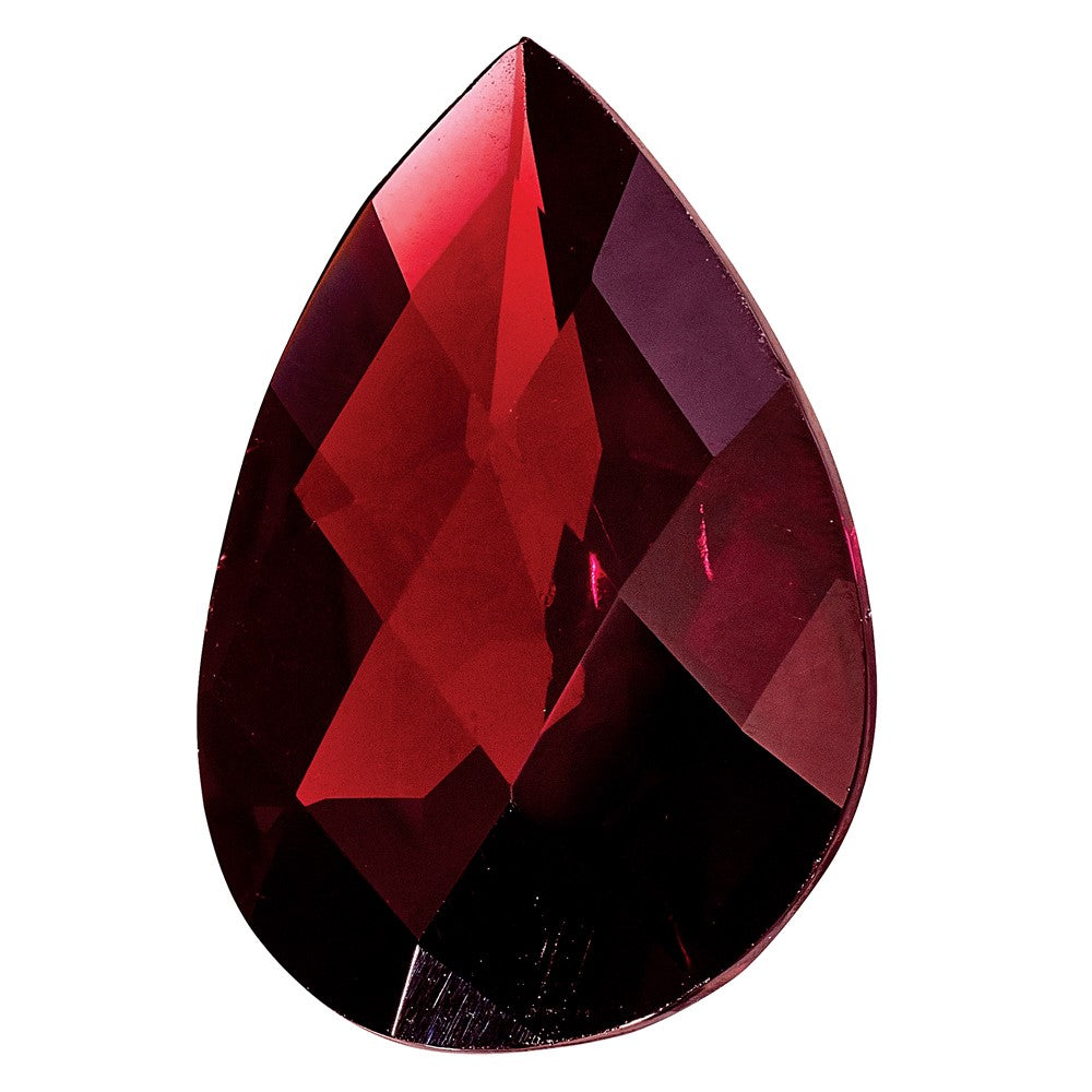 Gemstone Garnet Aa Quality 12X8mm Pear Checkerboard