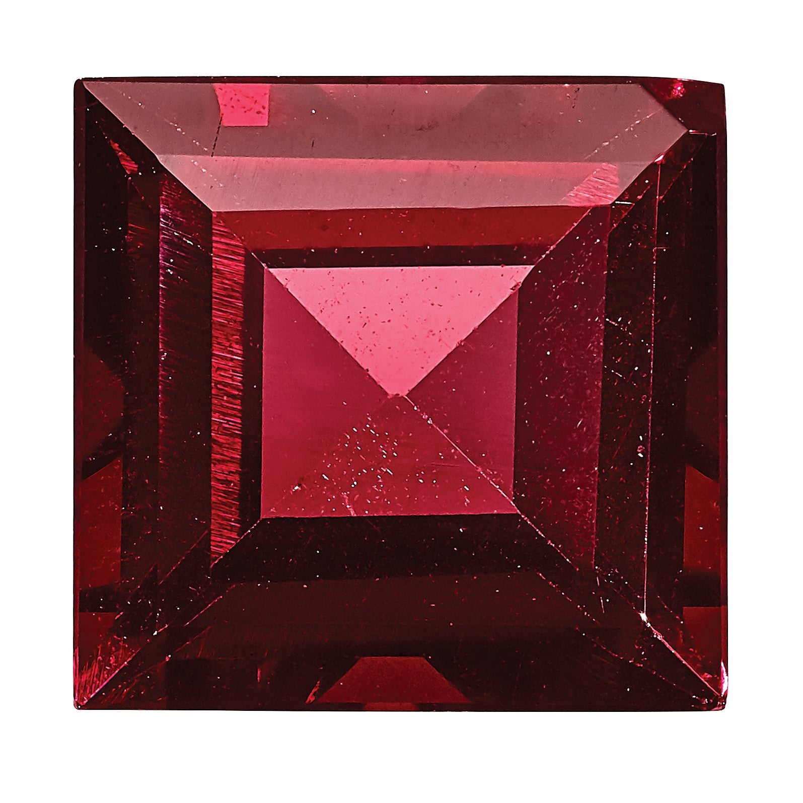 Gemstone Garnet Aa Quality 3mm Square Step-Cut