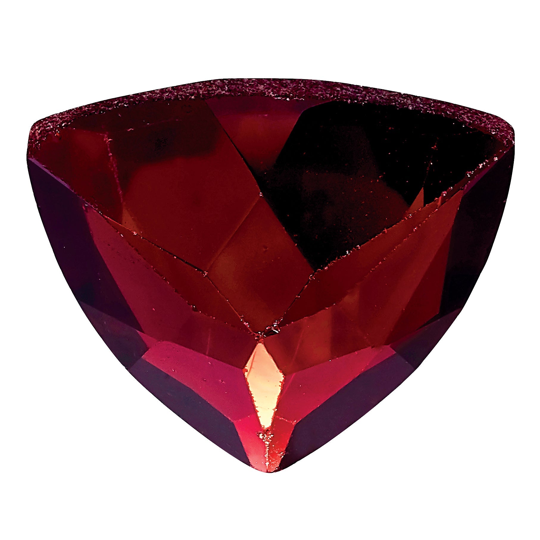 Gemstone Garnet Aa Quality 7mm Trillion