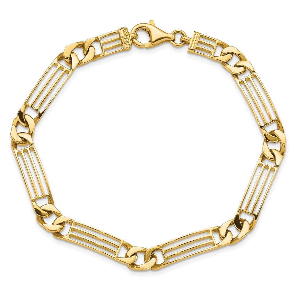 8.5 Inch 14K Polished Link Bracelet