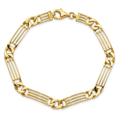 8.5 Inch 14K Polished Link Bracelet