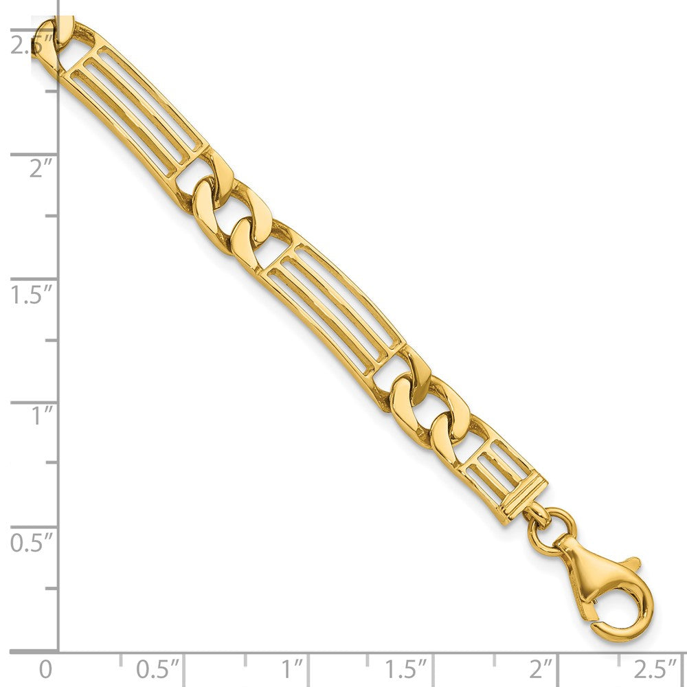 8.5 Inch 14K Polished Link Bracelet
