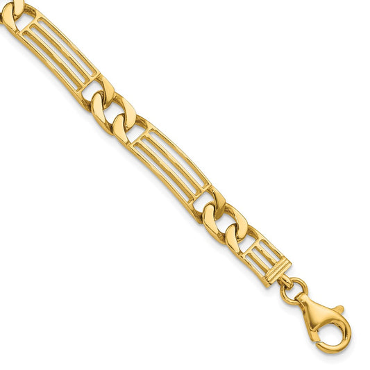 8.5 Inch 14K Polished Link Bracelet