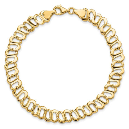 8.75 Inch 14K Polished Fancy Link Bracelet