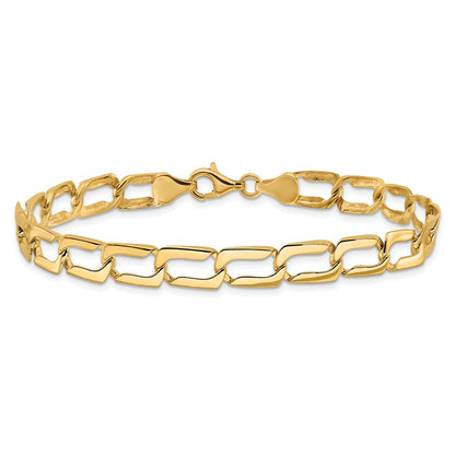 8.5 Inch 14K Polished Link Bracelet
